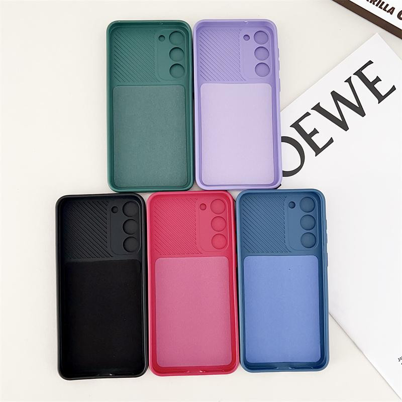 Candy Color Handyhülle mit Schiebekamera für Samsung Galaxy S24 S23 S22 S21 S20 FE Plus Ultra A13 A23 A33 A53 A73 A32 A42 A52 A72 5G Cover - Bild 1