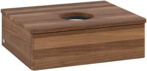 V&B Waschtischunterschrank Antao mit Beleuchtung ohne Frontstruktur, Farbe Walnut, B/T/H: 60 x 50 x 19 cm - Bild 1