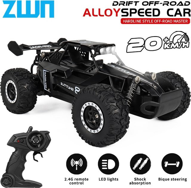 ZWN RC Auto, 1:16, 2,4 GHz, mit LED-Leuchten, Off-Road, ferngesteuert - Bild 1