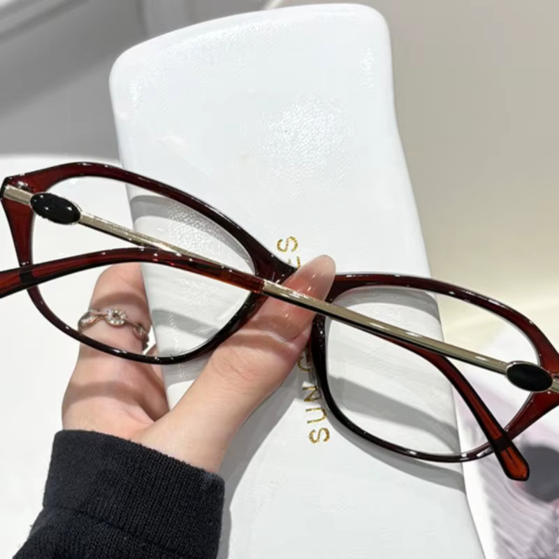 MDOD Korrektionsbrille, Cat-Eye, Vollrand, Kunststoff, Photochrome - Bild 3