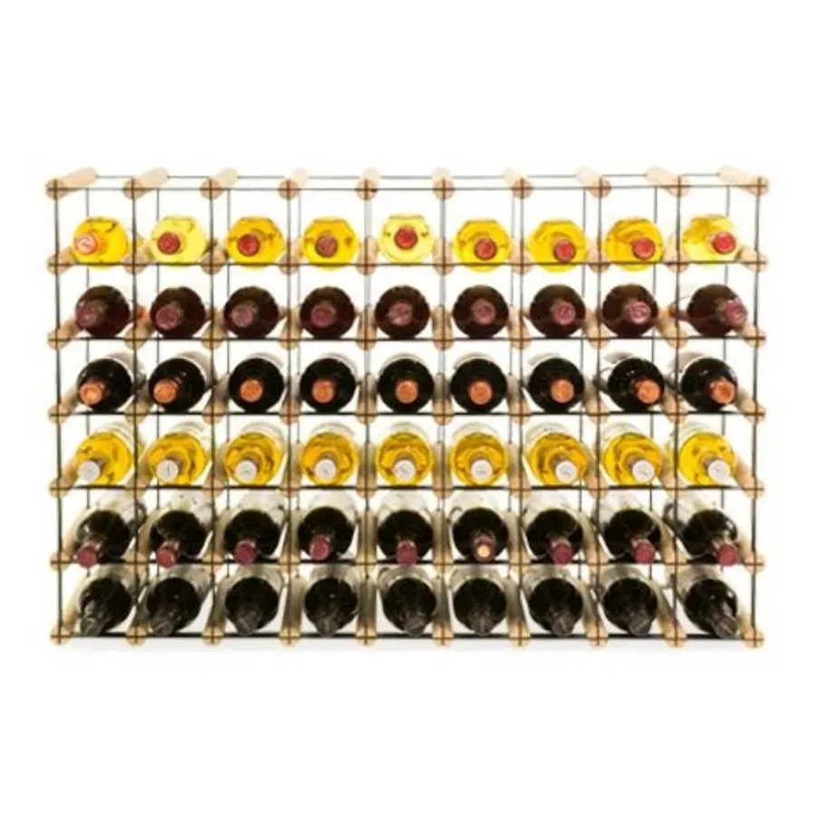 PROREGAL Modulares Weinregal Vinotega Mod aus massivem Kiefernholz in Natur, H x B x T: 62,5 x 92,5 x 24,5 cm - Bild 2
