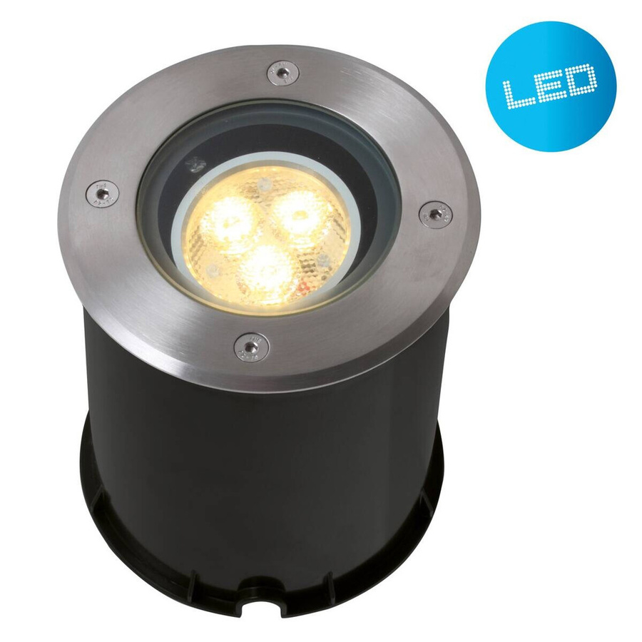 Näve LED-Bodeneinbauleuchte Forto in Silber, rund, B/H/T: 12,5 x 14,5 x 12,5 cm - Bild 3