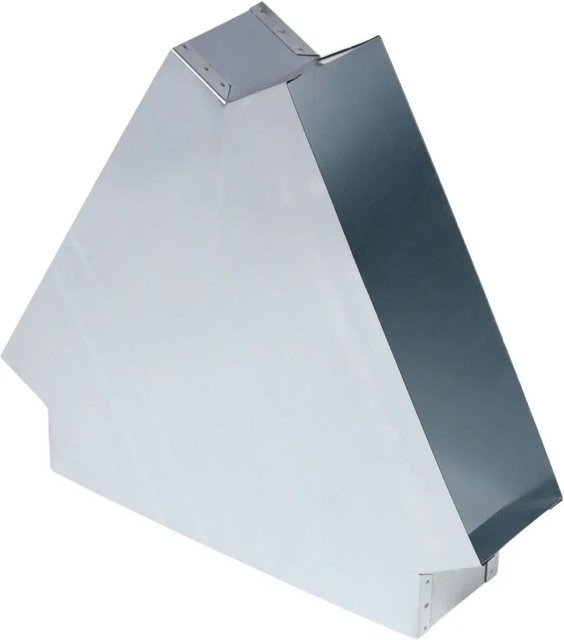 Subtiel Flachkanal Y-Stück 120° aus verzinktem Stahl, Farbe: Silber, Breite: 300 mm, Höhe: 90 mm - Bild 1