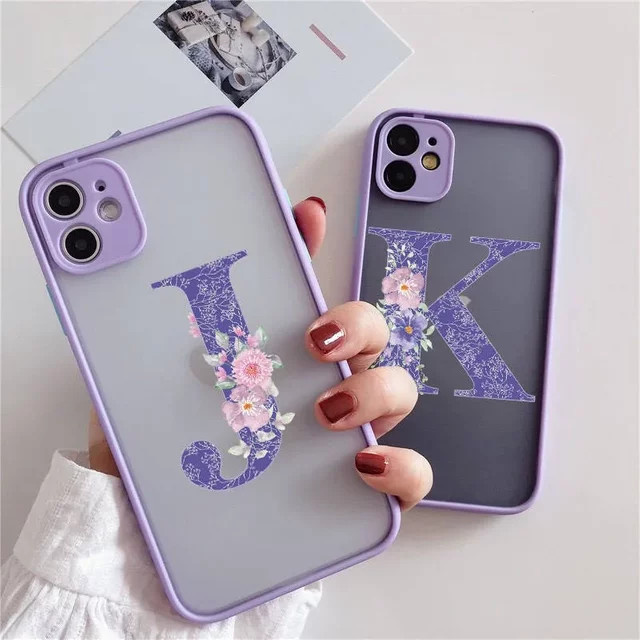 Jamular Handyhülle mit Retro Lila Blumen-Design für iPhone 17 16 15 14 Pro Max Plus, transparente und stoßfeste Schutzhülle - Bild 1