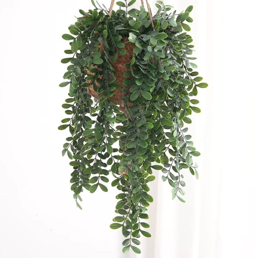 ZQCY Künstliche Eukalyptusblätter in Grün aus Kunststoff für Dekoration im Garten, Zuhause oder bei Hochzeiten und Weihnachten - Bild 3