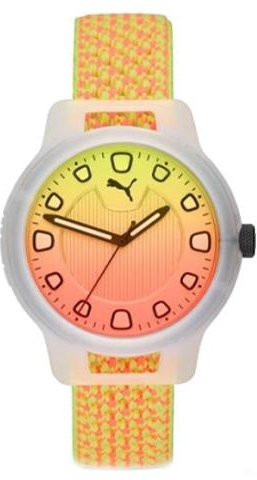 PUMA Armbanduhr, Quarz, Kunststoff, 43 mm, Weiß, Damen - Bild 1