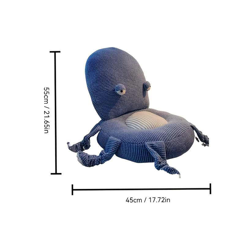 LIUSHADUOLA Oktopus-Kissen aus weichem Plüsch in Pink als ergonomische Lendenwirbelstütze und Rückenlehne für Sofa, Bett oder Gaming-Stuhl - Bild 2