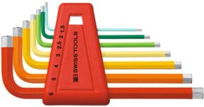 PB Swiss Tools Sechskant-Winkelschraubendreher-Satz, 7-teilig, multicolor, pulverbeschichtet - Bild 1