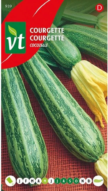 Arborix Zucchini Cocozelle Samen für den Gemüsegarten, 1 g - Bild 1