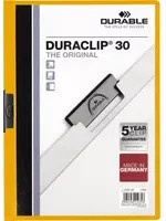 DURABLE Klemmmappe DURACLIP 30 für A4 in Schwarz, Orange oder Transparent - Bild 1