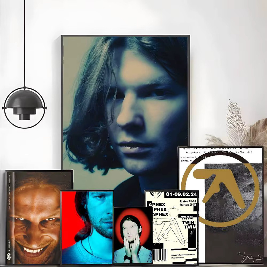Aphex Twin Poster Hochauflösender Selbstklebender Kunstaufkleber Wasserdicht für Deine Heimdekoration - Bild 2
