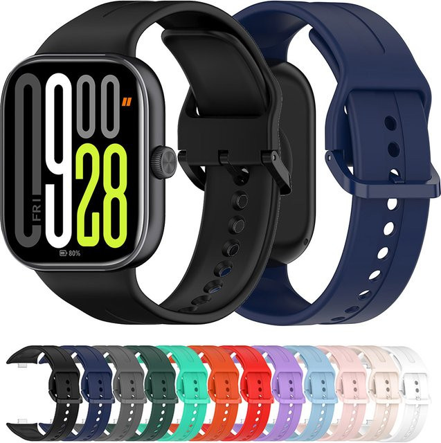 ZENHEO Uhrenarmband Silikon, Redmi Watch 5 6, Xiaomi Band 9 Pro, Unisex - Bild 1