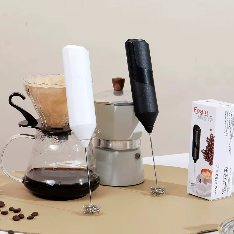 Kitchya Elektrischer Milchaufschäumer und Kaffee-Mixer in Weiß - Bild 4
