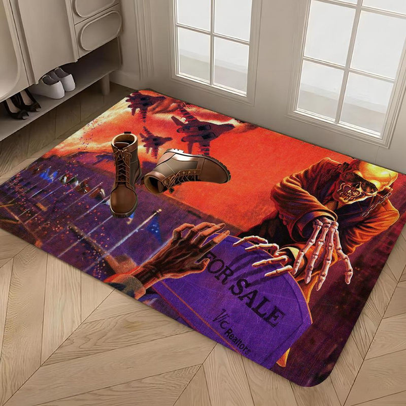 Karpetti Megadeth Fußmatte, Schwarz, B/B: 100 x 150 cm, rutschfest und waschbar - Bild 5