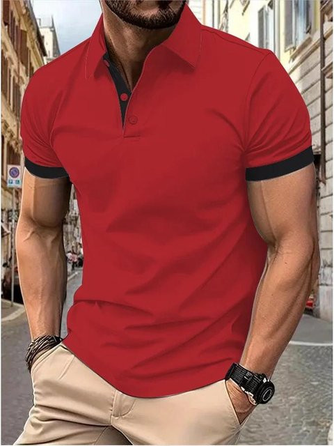 UrbanEdge Poloshirt Herren, Kurzarm, 4XL - Bild 1