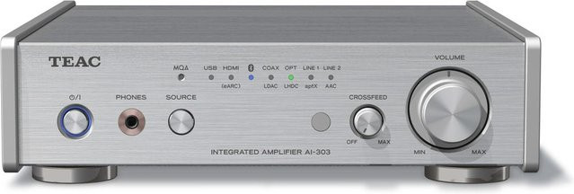 TEAC AI-303 Vollverstärker mit DAC in Silber mit Bluetooth, USB-C und HDMI - Bild 1