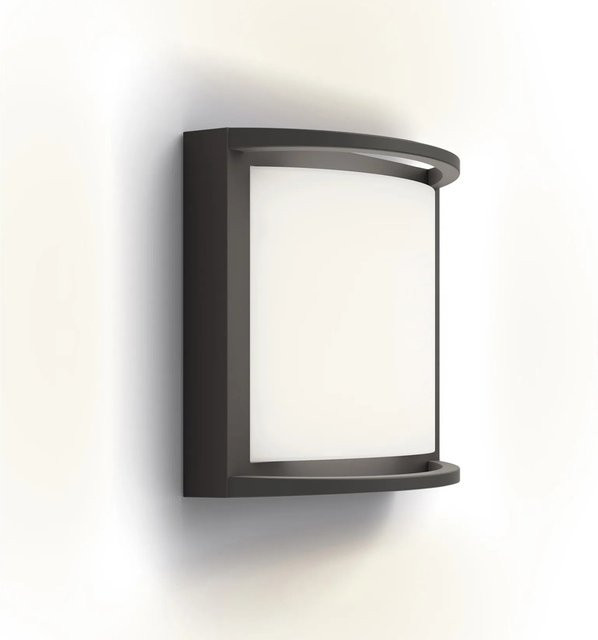 Philips Samondra LED-Außenwandleuchte in Anthrazit mit warmweißem Licht (2.700 K) - Bild 1