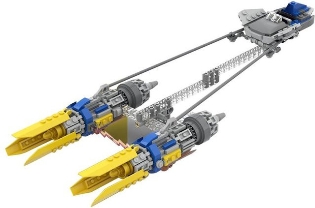 Gobricks MOC-56916 Anakin's Podracer Space Wars Baustein Set ab 14 Jahren - Bild 1