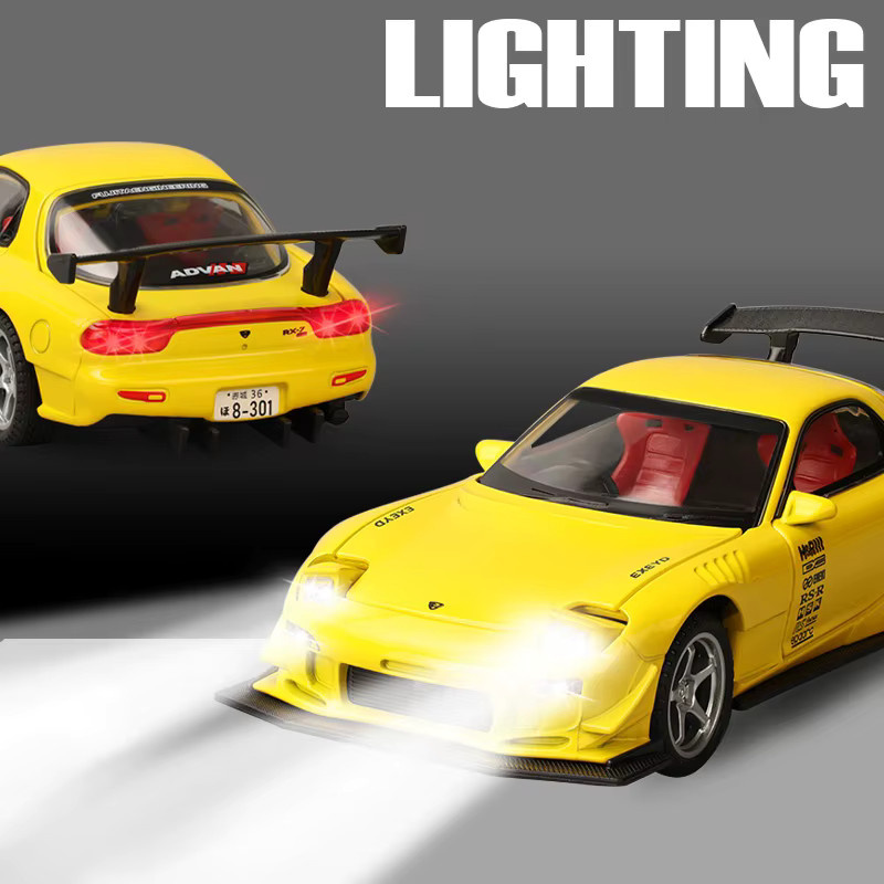WELLY Mazda RX-7 FD3S JDM, Modellauto, 1:32, mit Sound & Licht, öffnbaren Türen - Bild 4