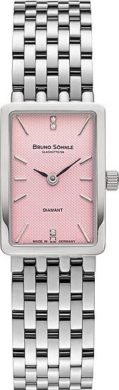 Bruno Söhnle Armbanduhr, Edelstahl, Roségold, Quarz, Diamant, Damen - Bild 1