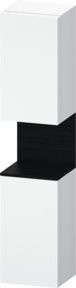 Duravit Hochschrank Qatego in Weiß Matt mit 2 Glastüren und integrierter LED-Beleuchtung, B/T/H: 40 x 36 x 176 cm - Bild 1
