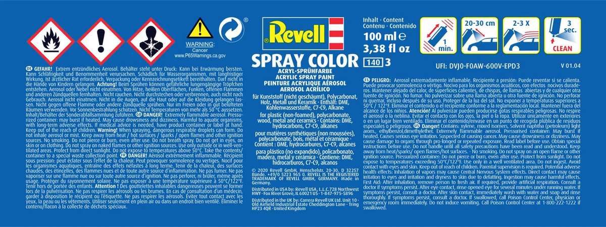 Revell Spray Farbe Weiß, glänzend, 100ml - Bild 2