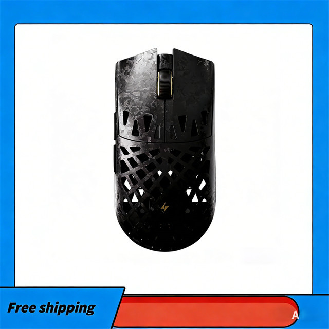 ATK Spirit Ghost Composite Carbon Fiber Hollow Paw 3950 Ultra Wireless Gaming Mouse für E-Sport in Schwarz und Silber - Bild 1