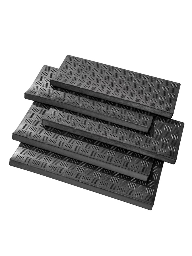 Selbstklebende Stufenmatte von Heine Home in Schwarz aus strapazierfähigem Gummi - Bild 2