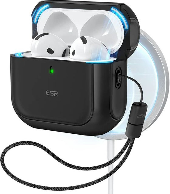 ESR Orbit Hybrid Hülle für Apple AirPods 4, Schwarz - Bild 1