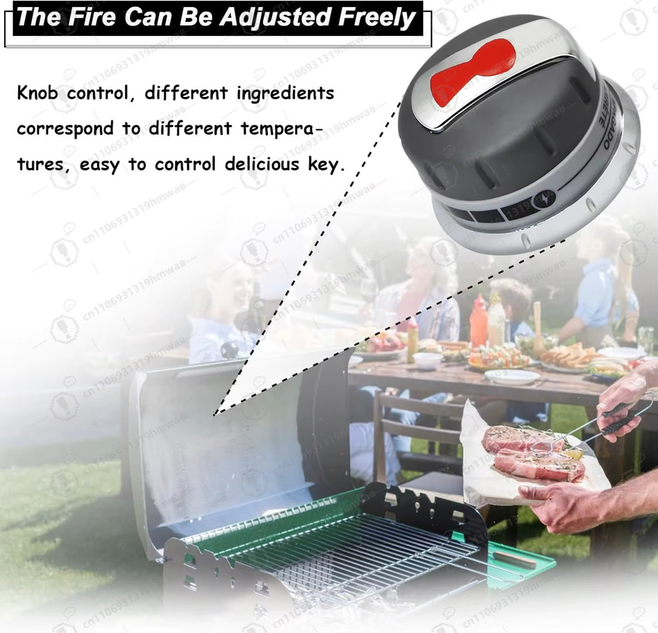 3 Stück Gasgrill-Brennerknöpfe in Schwarz, kompatibel mit Weber Genesis 300 Series (2011–2016) Ersatzteile für deinen BBQ-Grill - Bild 6