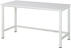 Rau Werktisch 900-1 in Grau und Weiß mit ME-Platte, B/T/H: 150 x 80 x 82,5 cm - Bild 1