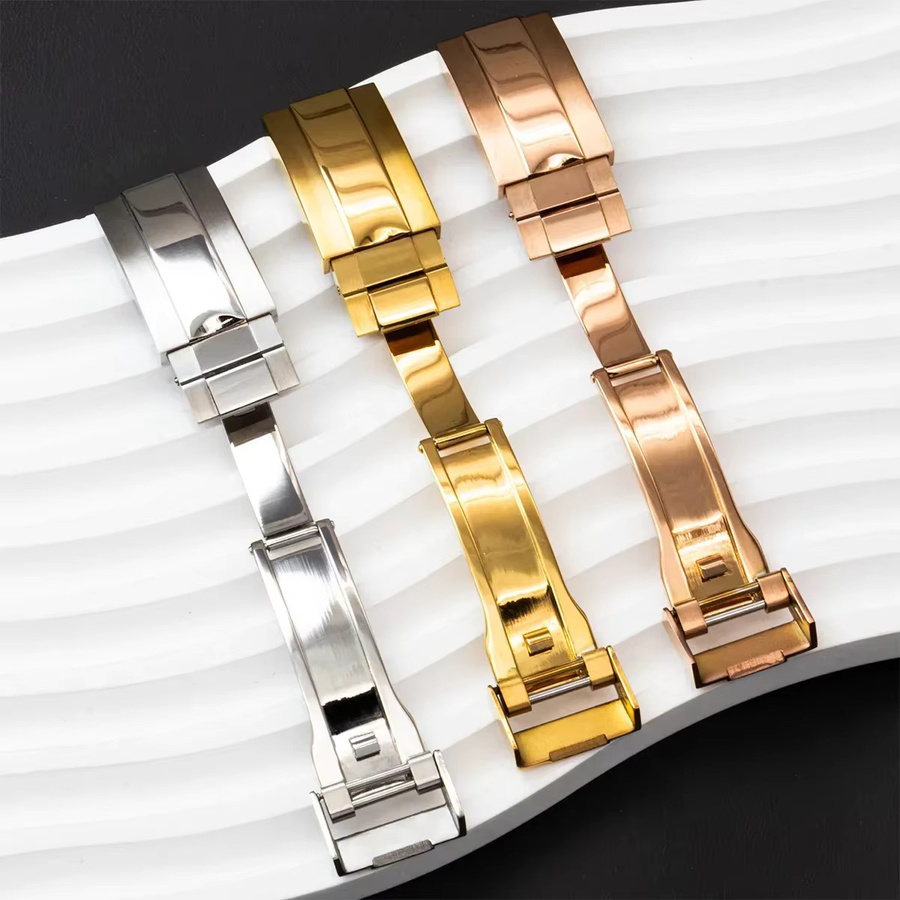 CHIICSMART Uhrenarmband-Schnalle Edelstahl, Silber, Glidelock-Verschluss - Bild 3