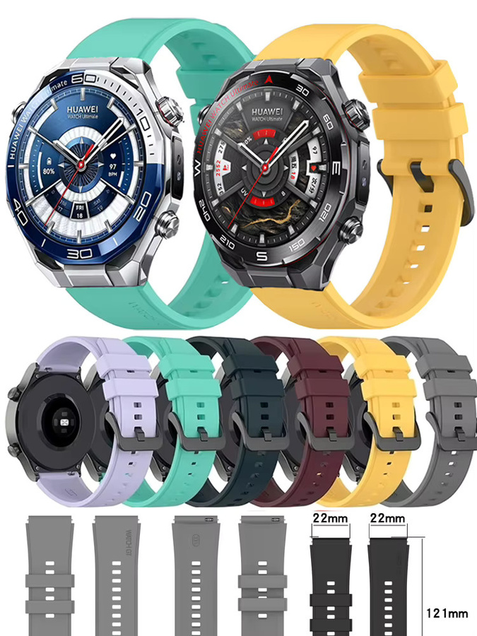 Uhrenarmband Silikon, Huawei Watch Ultimate, Unisex - Bild 4