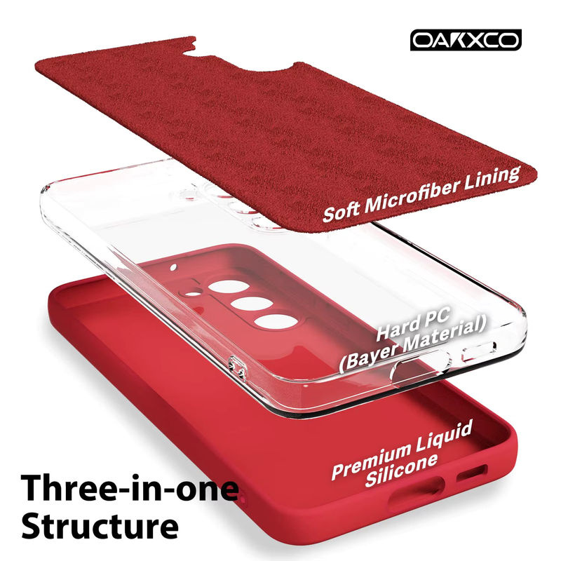 Stoßfeste Silikon-Handyhülle für Samsung Galaxy A-Serie in Grün oder Rot - Bild 3