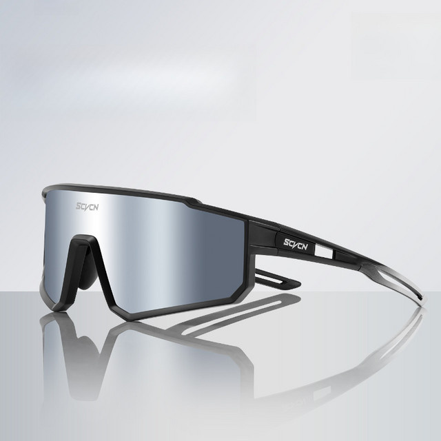 SCVCN Sonnenbrille, Unisex, Vollrand, Kunststoff, Wrap - Bild 1
