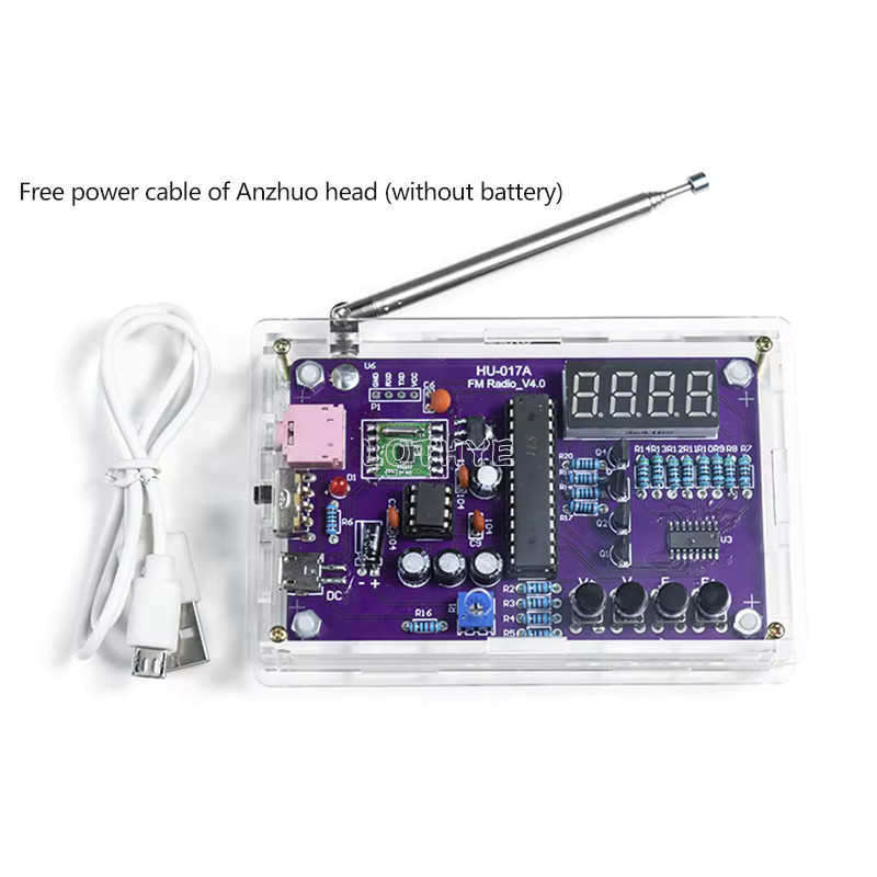 LOTHYE DIY Elektronisches Kit RDA5807S FM Radio zum Löten und Montieren, Dual Netzteil 87-108 MHz, Multicolour - Bild 3