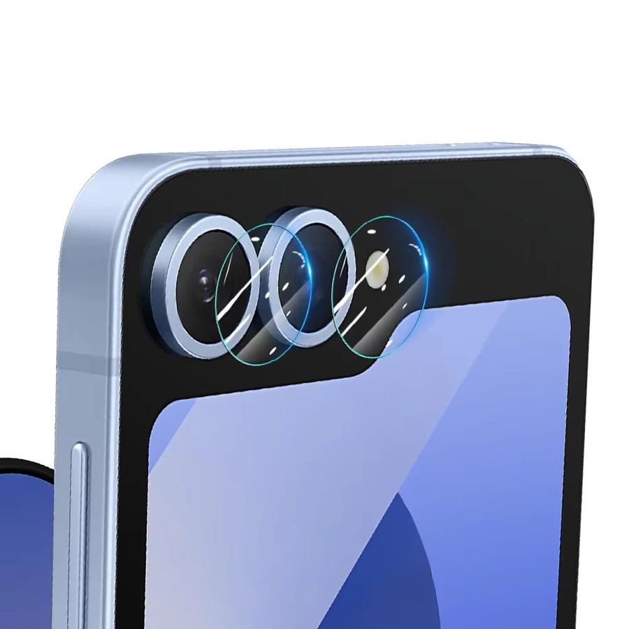 Set aus klaren gehärteten Glas-Kameralinsen-Schutzfolien für Samsung Galaxy Z Fold 8, Z Fold 8 Ultra und Z Flip 7, transparent - Bild 6