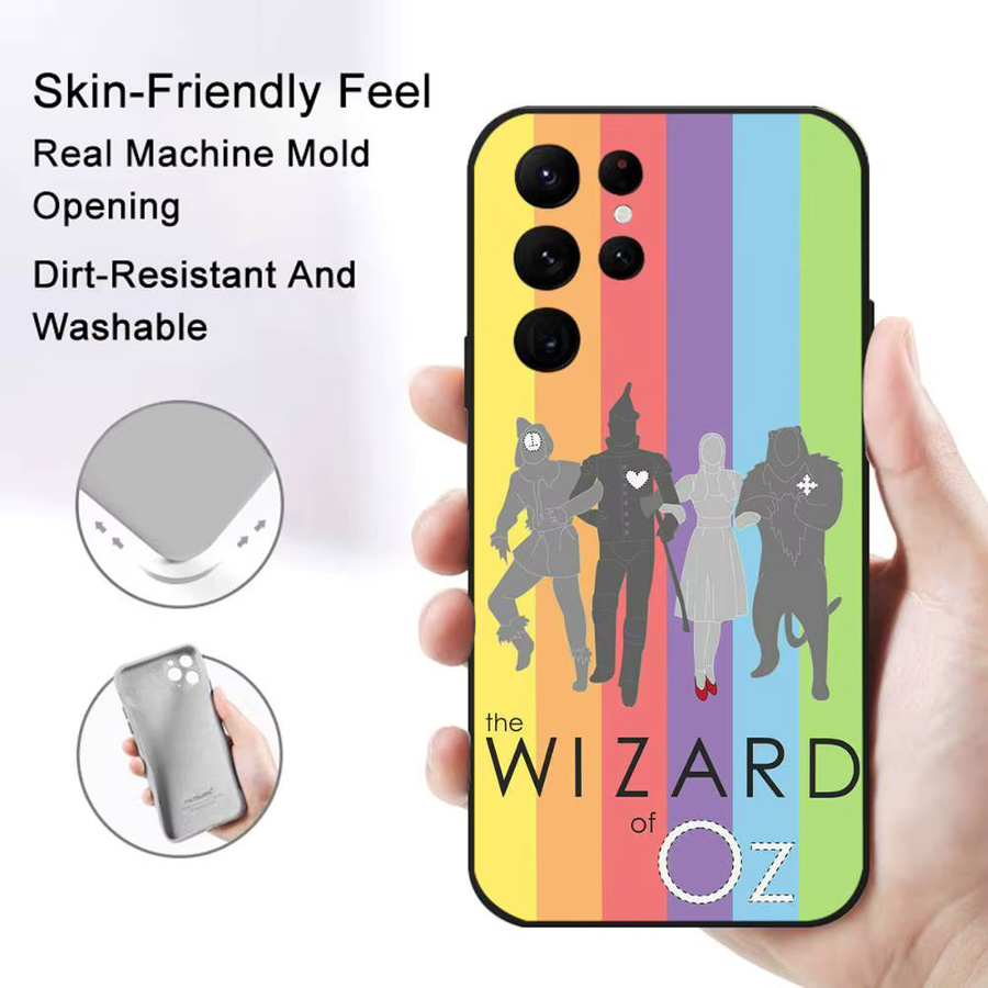 Handyhülle Wizard of Oz für Samsung S21 S22 S23 S24 S25 FE Plus Softshell Schwarz Multicolour - Bild 3