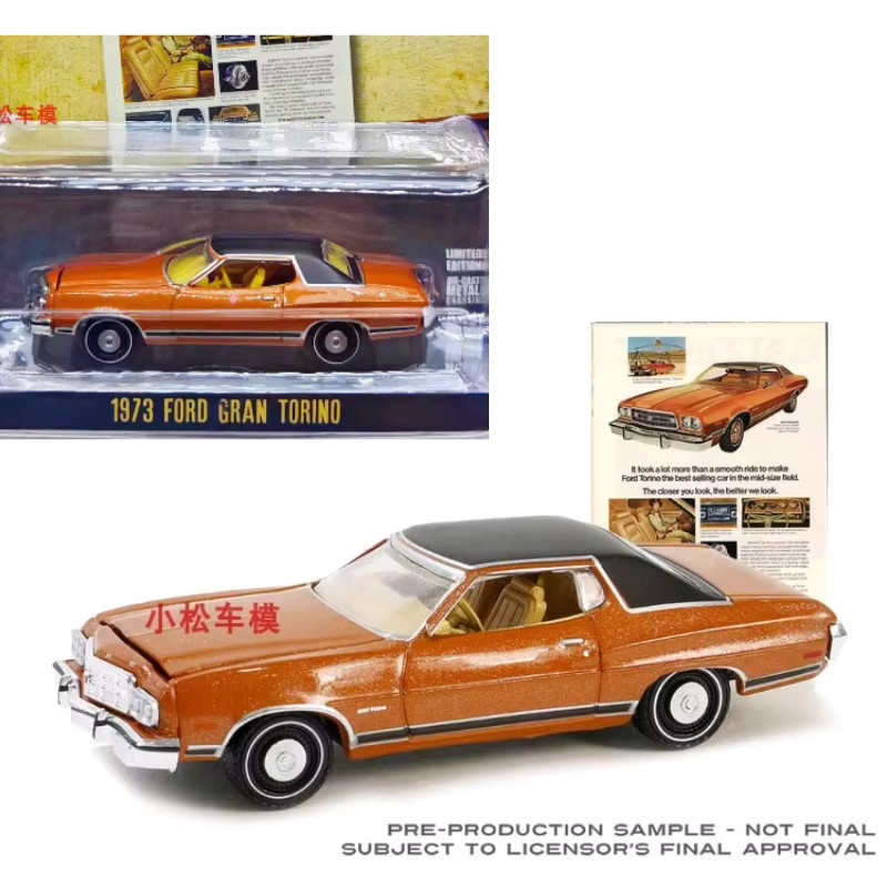 GreenLight Retro, Auto-Serie 10, 1973 Gran Torino, Druckguss-Legierungsautomodell, 1:64 - Bild 2