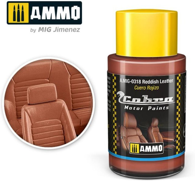 AMMO by MIG Jimenez Cobra Motor Reddish Leather, Rot, Braun - Bild 1