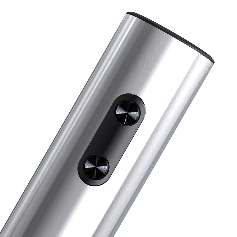 Elektrischer Weinöffner von FLYMUYU aus Edelstahl in Silber mit LED-Licht und Blechschneider - Bild 5
