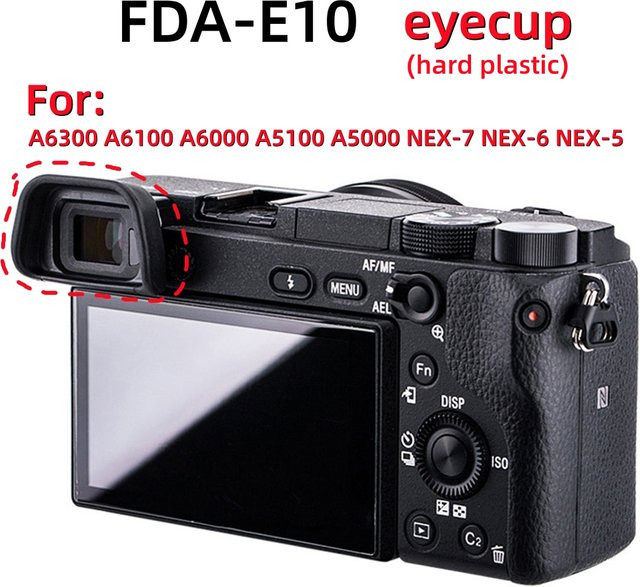 Sony Ersatz Augenmuschel Sucher aus Hartplastik in Schwarz für A6300 A6100 A6000 A5100 A5000 NEX-7 NEX-6 NEX-5 - Bild 1