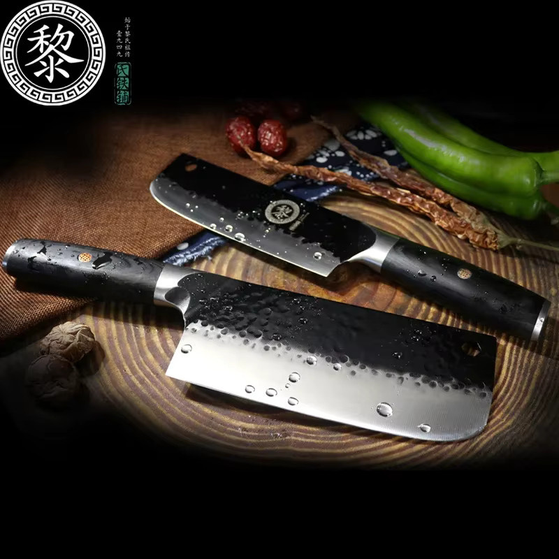 SHUOJI Nakiri Küchenmesser aus japanischem Edelstahl CR15MOV in Silber - Bild 2