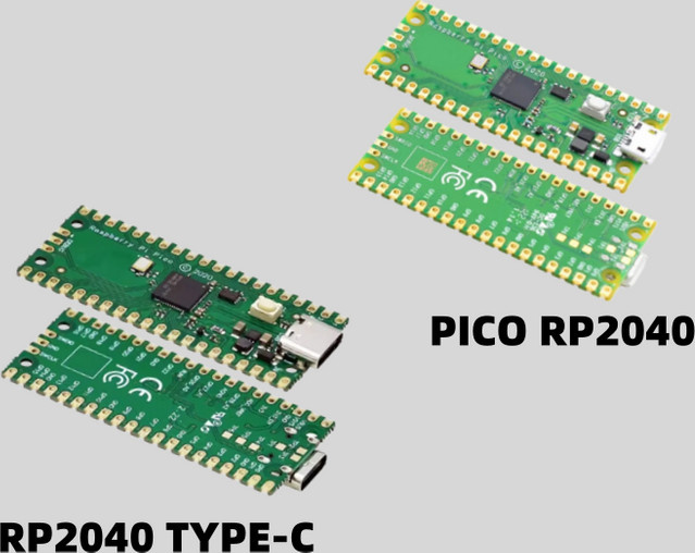 Raspberry Pi Pico Entwicklungsboard mit Pin-Header in Grün, unterstützt MicroPython und C++ - Bild 1