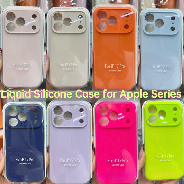 Luxuriöse Flüssigsilikon Handyhülle für Apple iPhone 17 Pro Max und iPhone 17 Pro mit Sturzschutz und spezieller Kamera-Taste - Bild 1