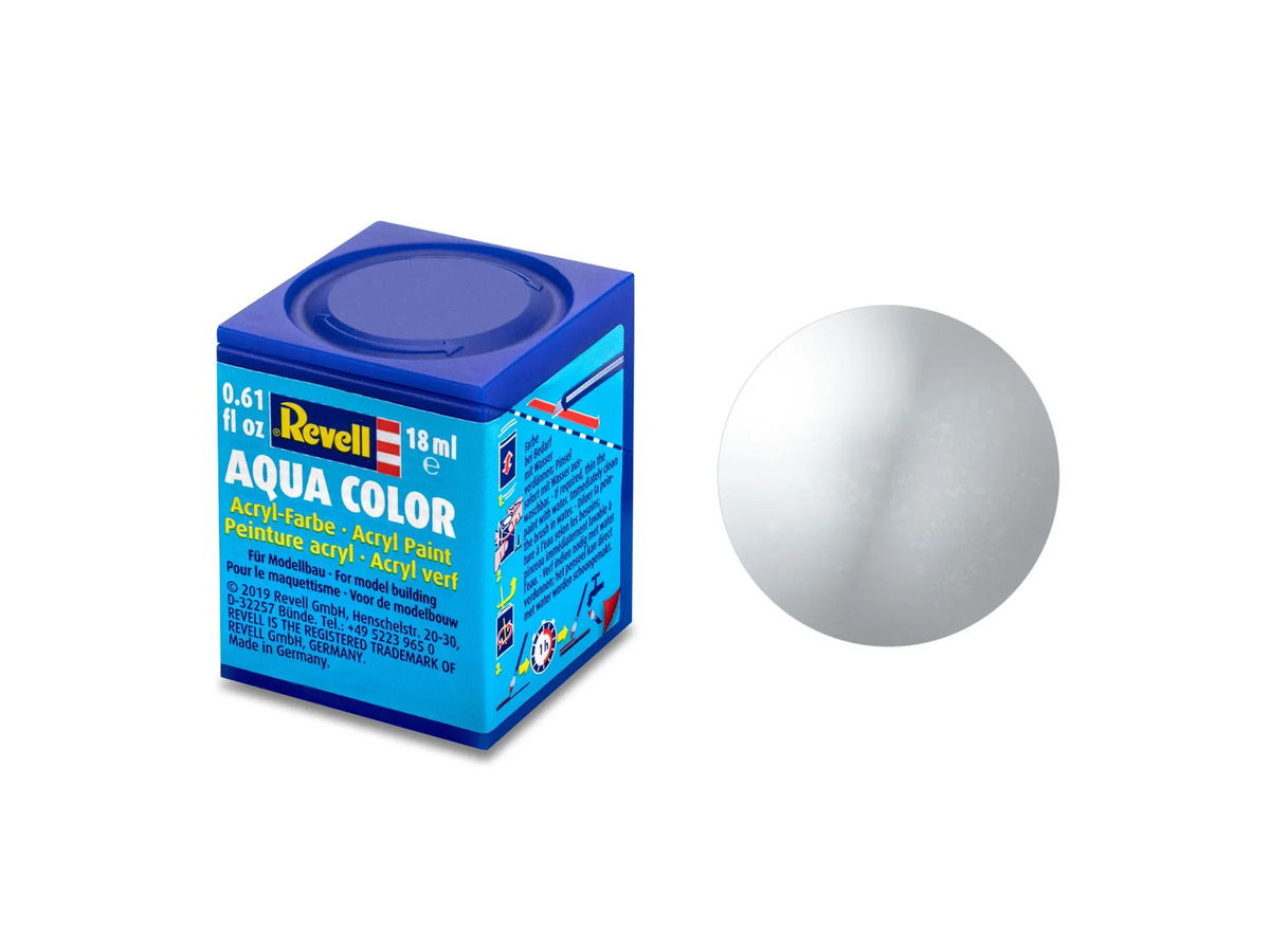 Revell Aqua Color Acrylic Metallic Aluminium Grau 18ml - Bild 2