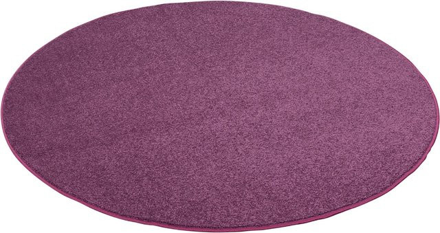 Snapstyle Hochflor Velours Teppich Luna Lila Rund Durchmesser: 160 cm - Bild 1