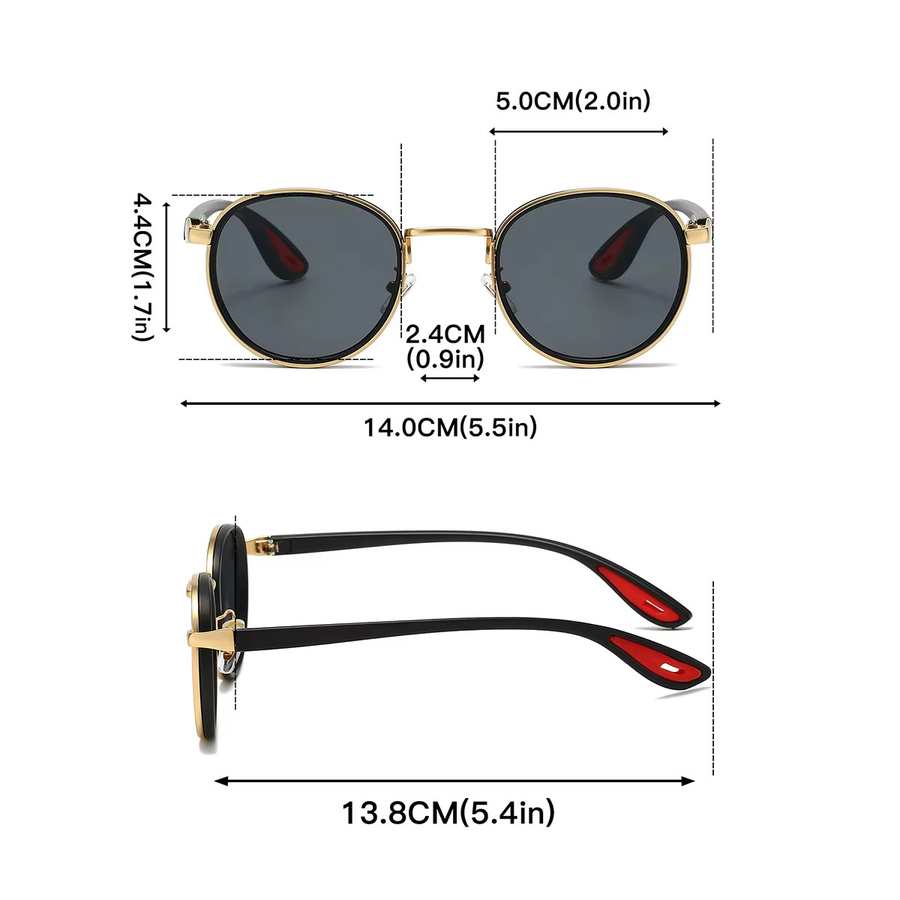 Runde Sonnenbrille, Vollrand, Unisex - Bild 4