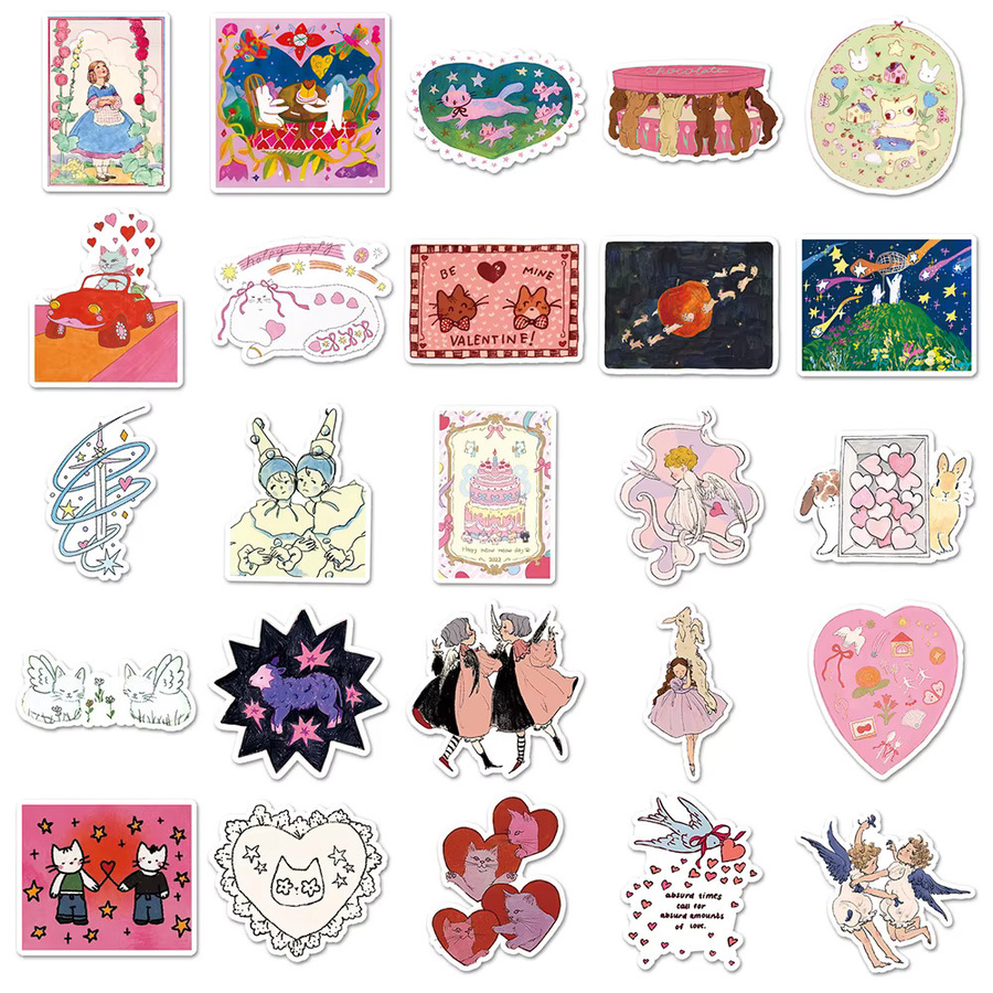Rspctou Märchen Serie Cartoon Aufkleber, 10-teiliges Set, multicolor - Bild 3