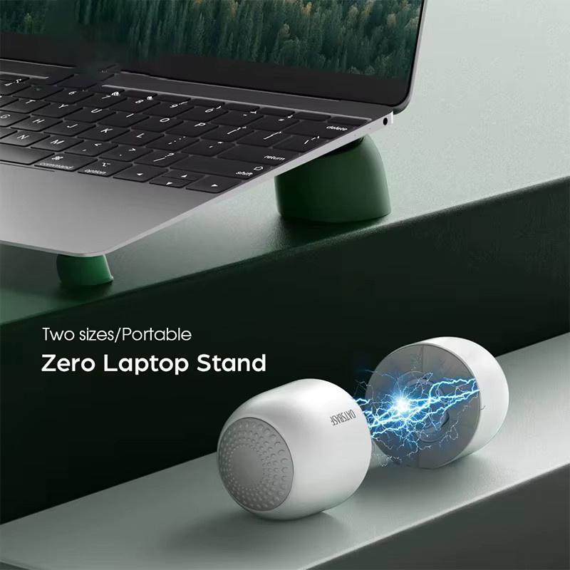 Eary Tragbarer Laptop-Ständer Magnetisches Kühlpad Ergonomischer Wärmeableitungsständer für MacBook, iPad Air Pro und Notebook in Weiß oder Grün - Bild 3